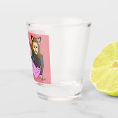 katteglas shot glas (Rechts)