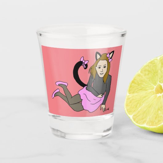 katteglas shot glas (Voorkant)