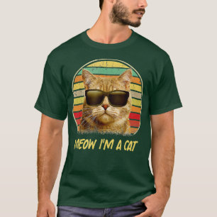  kattekatje kat meauw ik ben een katten kat grappi t-shirt