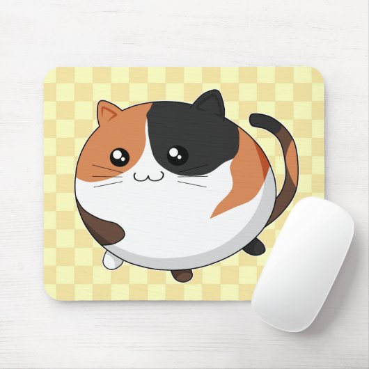 kattekattekatje van Kawaii Calico Muismat (Met muis)