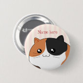 kattekattekatje van Kawaii Calico Ronde Button 5,7 Cm (Voorkant /achterkant)