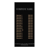 kattekattenvoer dierentuin dierentuin reclamekaart (Achterkant)