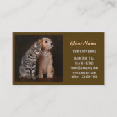 kattekattenvoer dierentuin dierentuin visitekaartje (Voorkant)