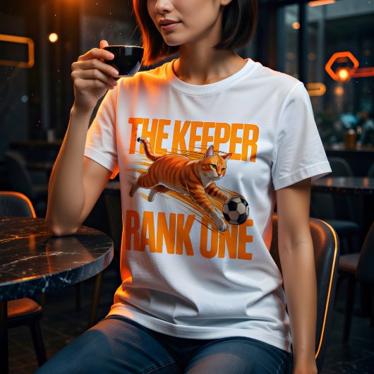 Kattekeeper T-shirt – Grappig Voetbal Cadeau