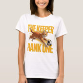 Kattekeeper T-shirt – Grappig Voetbal Cadeau (Voorkant)