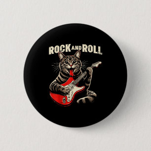 Kattelektrische gitaar Rock And Roll Rocker Kitten Ronde Button 5,7 Cm