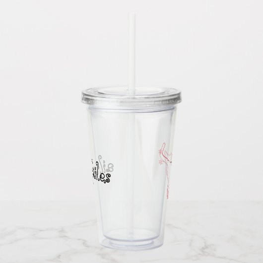 kattelijntje acryl drinkbeker (Rechts)