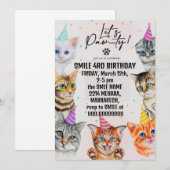 kattemeisjes katten katten katten schattig kaart (Voorkant / Achterkant)