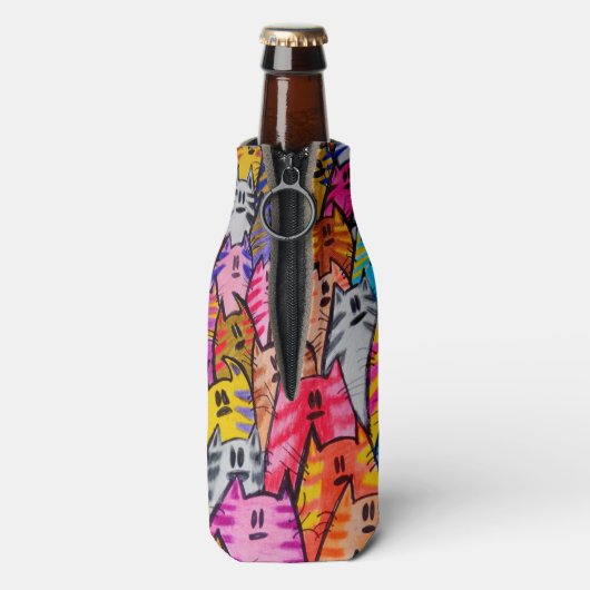 Katten 05 Koelmachine voor fles Flesjeskoeler (Fles Achterkant)