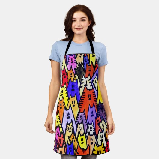 Katten 07 Apron Schort (Gedragen)