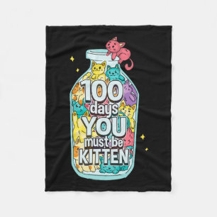 Katten 100 dagen Je moet kitten zijn 100ste dag va Fleece Deken