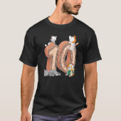 Katten 10e Verjaardagsfeestje Tien 10 Jaar Oud Kit T-shirt (Voorkant)