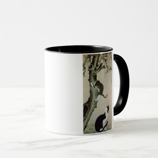 Katten, 17e eeuw (inkt op zijde) mok (Voorkant rechts)