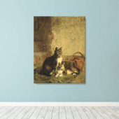 Katten, 1883 canvas afdruk (Insitu (Houten vloer))
