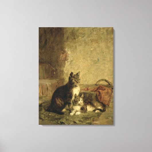 Katten, 1883 canvas afdruk (Voorkant)