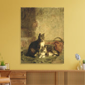 Katten, 1883 canvas afdruk (Insitu (Woonkamer))