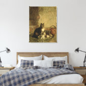 Katten, 1883 canvas afdruk (Insitu (Slaapkamer))