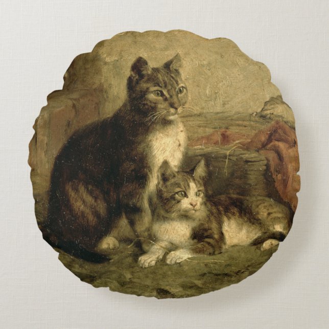 Katten, 1883 rond kussen (Voorkant)
