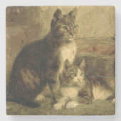 Katten, 1883 stenen onderzetter (Voorkant)