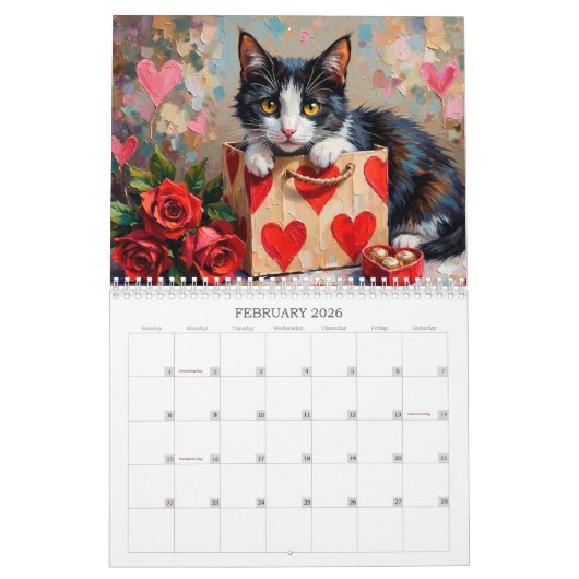 Katten 2026 Kalender (Feb 2026)