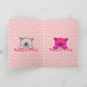 Katten 2 van de Verjaardag van de Meisjes van het Kaart (Binnen)