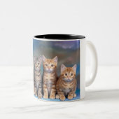 katten 325 ml tweekleurige koffiemok (Voorkant rechts)