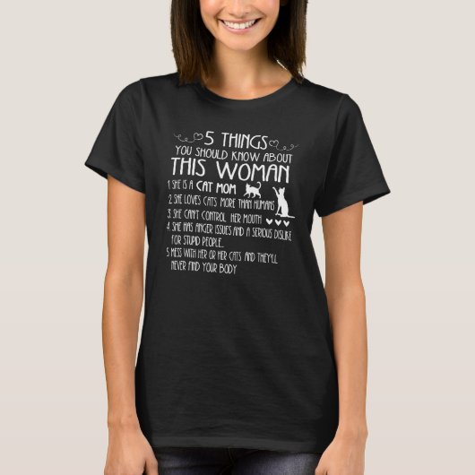 Katten 365 Kat Moeder Dingen Vrouw Cadeau T-shirt (Voorkant)