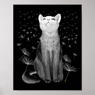 Katten 365 Katten 365 Paardenbloem Kat Grafisch Poster