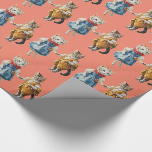 ~  KATTEN ~ 3D ~ CADEAUPAPIER (Hoek)