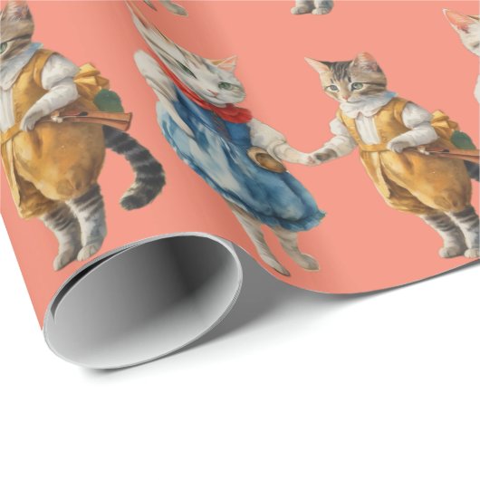 ~  KATTEN ~ 3D ~ CADEAUPAPIER (Rol Hoek)