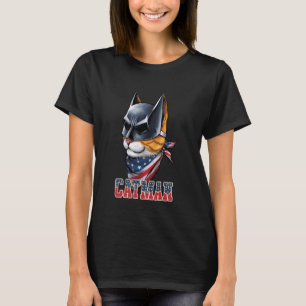 Katten 4 juli mannen vrouwen kinderen grappige pat t-shirt