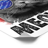 Katten 4 juli shirts Meowica Merica Mannen VS Amer Poster (Hoek)