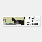 Katten 4 Obama bumpersticker (Voorkant)