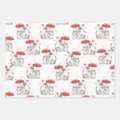 Katten aan het spelen inpakpapier vel (Voorkant)