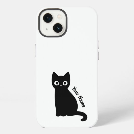Katten Aangepaste Naam Hoes iPhone Hoesje (Achterkant)