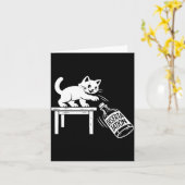 Katten afstuderen PhD Grappige doctorsgraad Afstud Kaart (Gele Bloem)