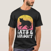 Katten & AirSoft  Retro Hobby T-shirt (Voorkant)
