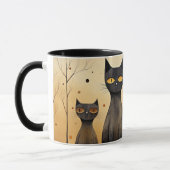 Katten alert, at-attentie, AI gegenereerd, Mok (Links)