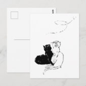 Katten, Alexandre Steinlen Briefkaart (Voorkant / Achterkant)