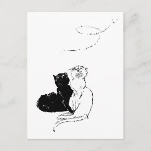 Katten, Alexandre Steinlen Briefkaart