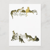 Katten, Alexandre Steinlen Briefkaart (Voorkant)