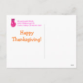 Katten als pelgrims met Turkije Thanksgiving Kaart (Achterkant)