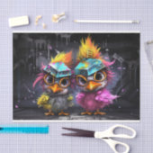 Katten als trojaanse zussen tissuepapier (Craft)