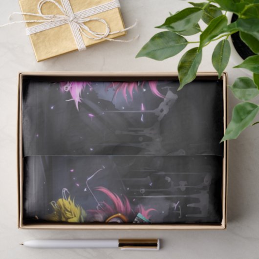 Katten als trojaanse zussen tissuepapier (Geschenk)