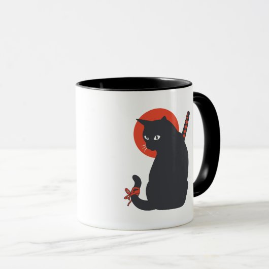 Katten als Warrior Samurai - Kies achtergrondkleur Mok (Voorkant rechts)