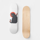 Katten als Warrior Samurai - Kies achtergrondkleur Persoonlijk Skateboard (Voorkant)