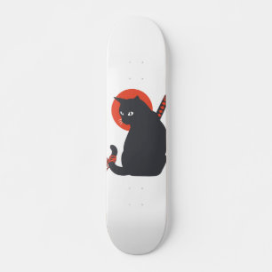 Katten als Warrior Samurai - Kies achtergrondkleur Persoonlijk Skateboard
