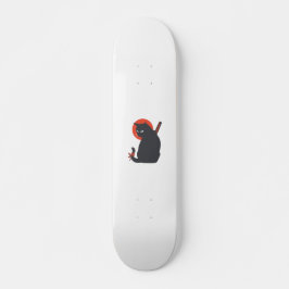 Katten als Warrior Samurai - Kies achtergrondkleur Persoonlijk Skateboard