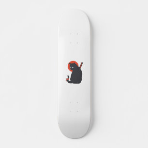 Katten als Warrior Samurai - Kies achtergrondkleur Persoonlijk Skateboard