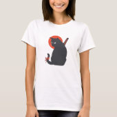 Katten als Warrior Samurai - Kies achtergrondkleur T-shirt (Voorkant)